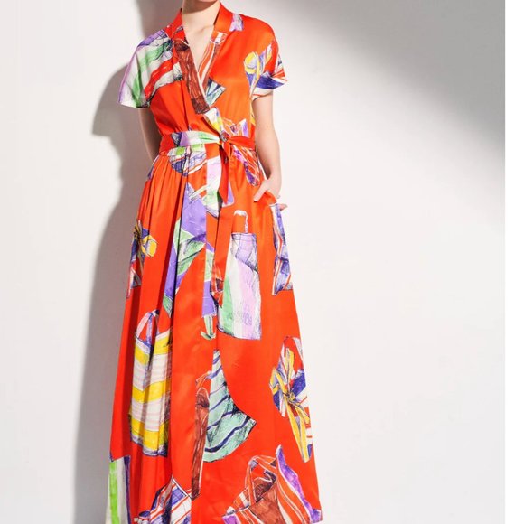 TOMCSANYI Full Length Kimono Dress - Picture 6 of 6